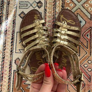 Sam Edelman Gold Gilda Gladiator Sandal